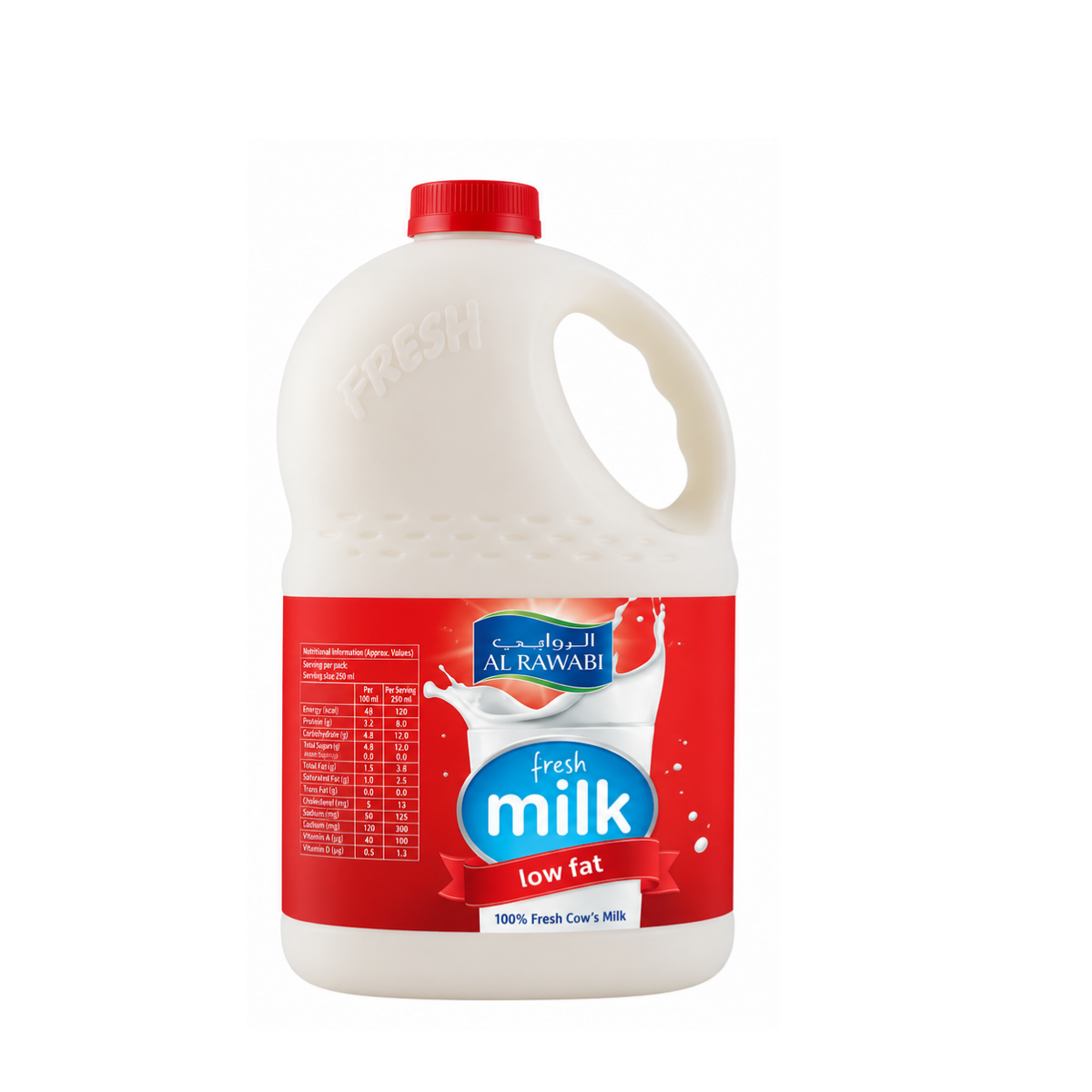 Al Rawabi Fresh Low Fat Milk 2L