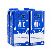 Al Rawabi Long Life Full Fat Milk 4 x 1L