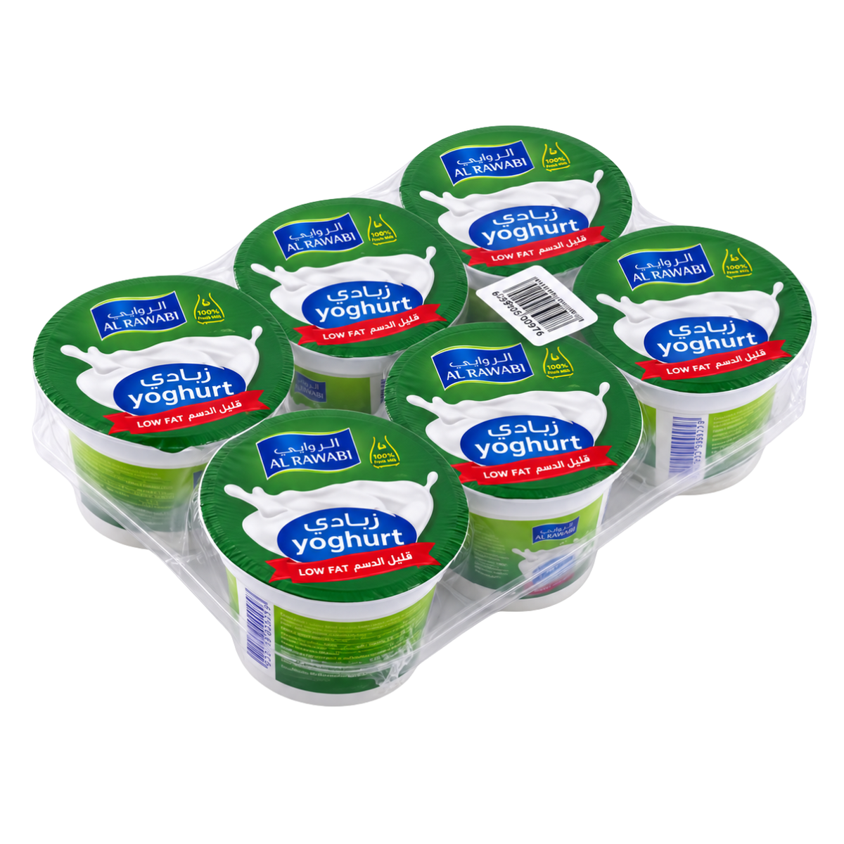 Al Rawabi Low Fat Yogurt 6x90g