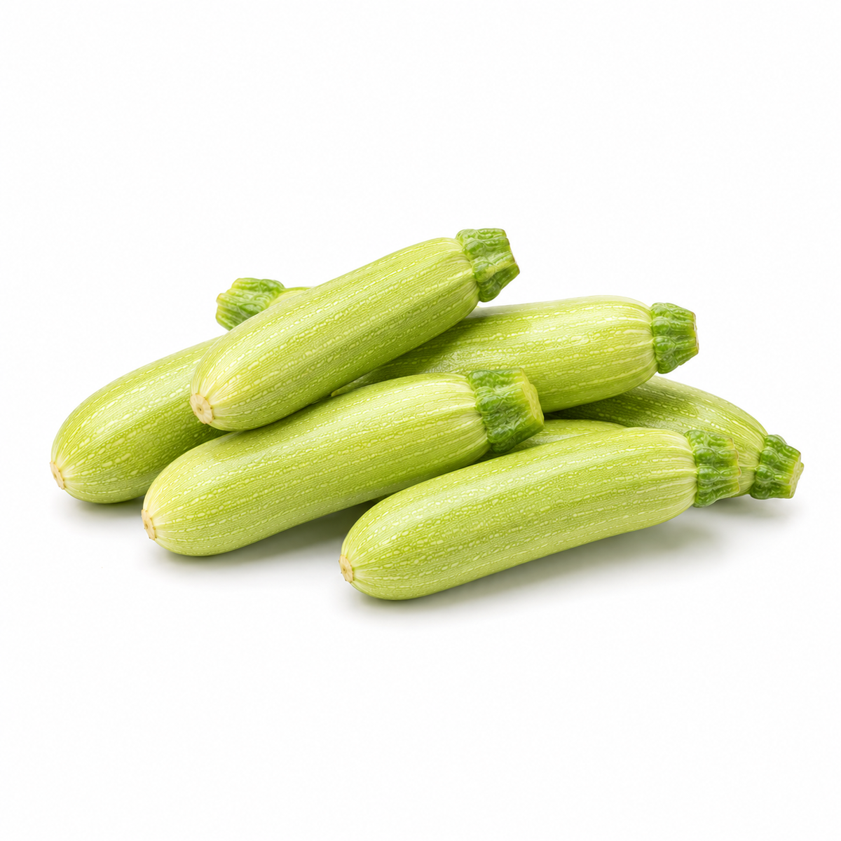 Fresh Baby Marrow on white background