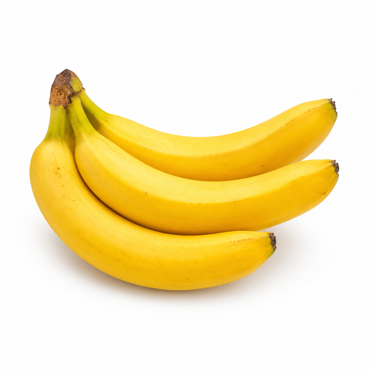 Fresh Bananas on white background