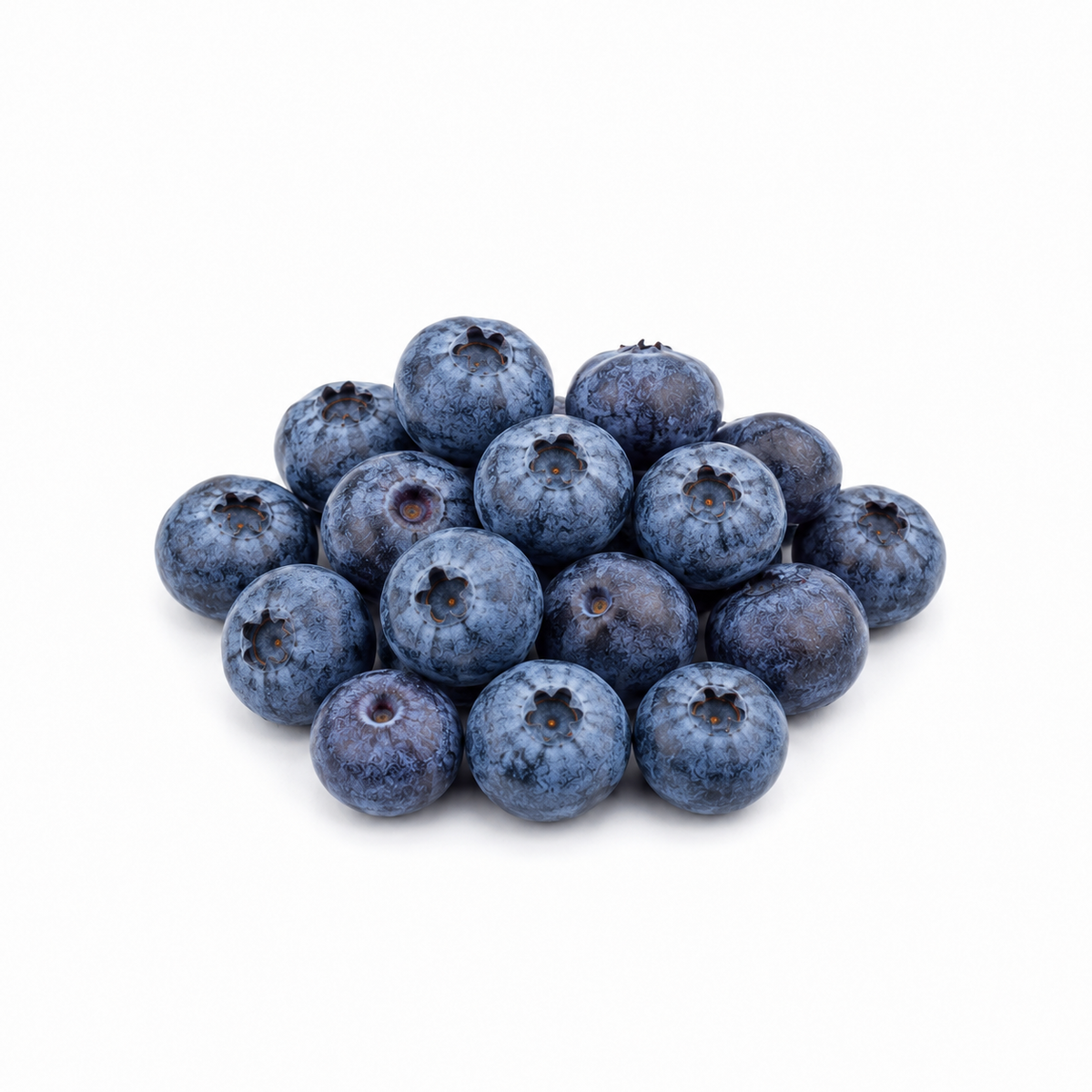 Fresh Blueberries on white background