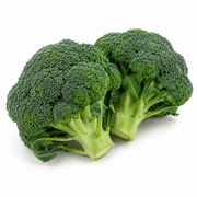 Fresh Broccoli on white background