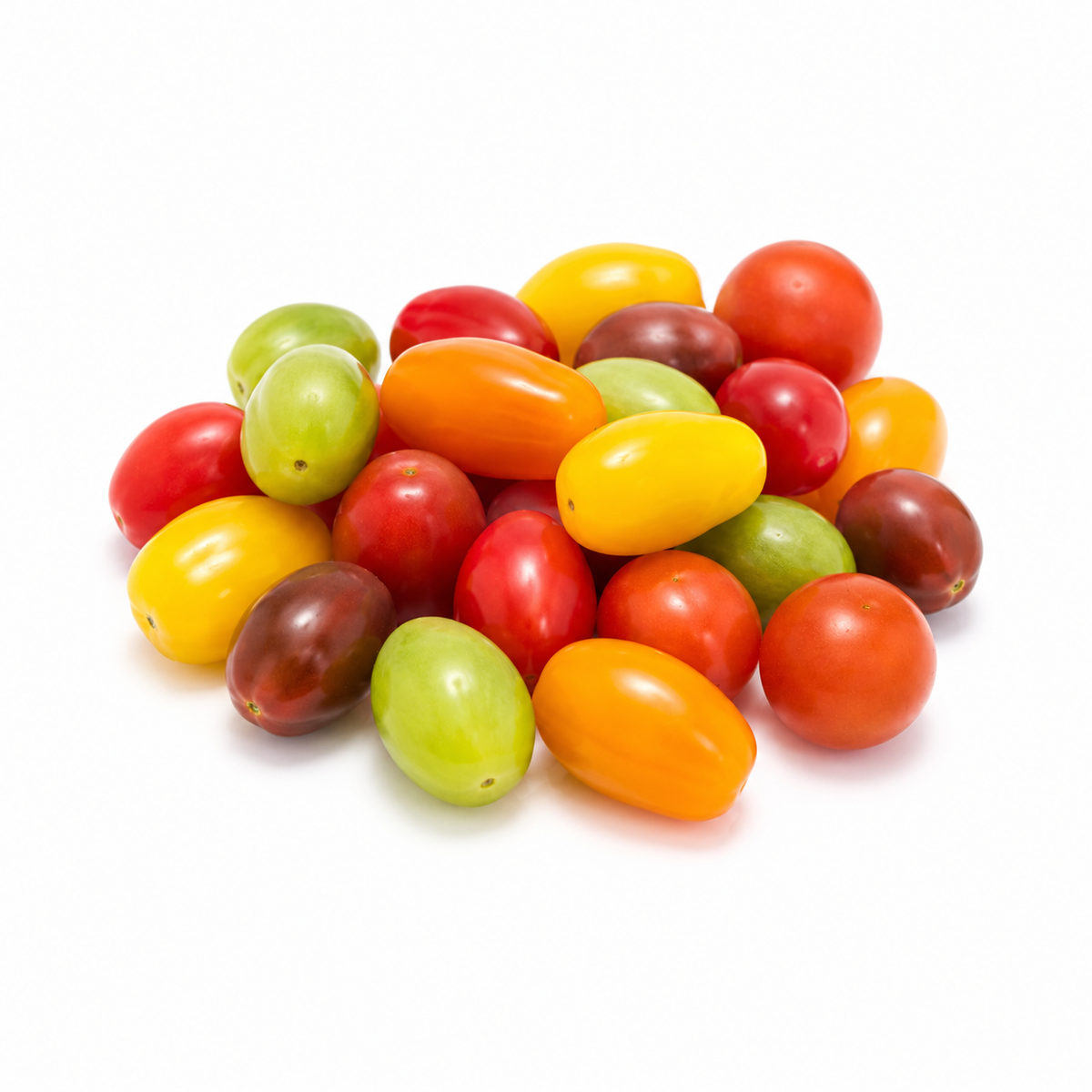Fresh Candy Cherry Tomatoes on white background