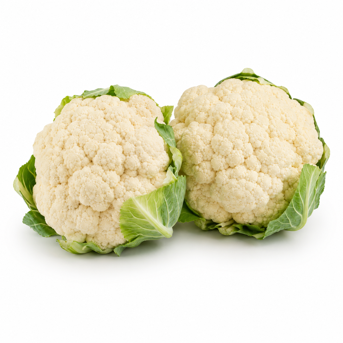 Fresh Cauliflower on white background