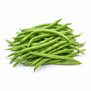 Fresh Green Beans on white background