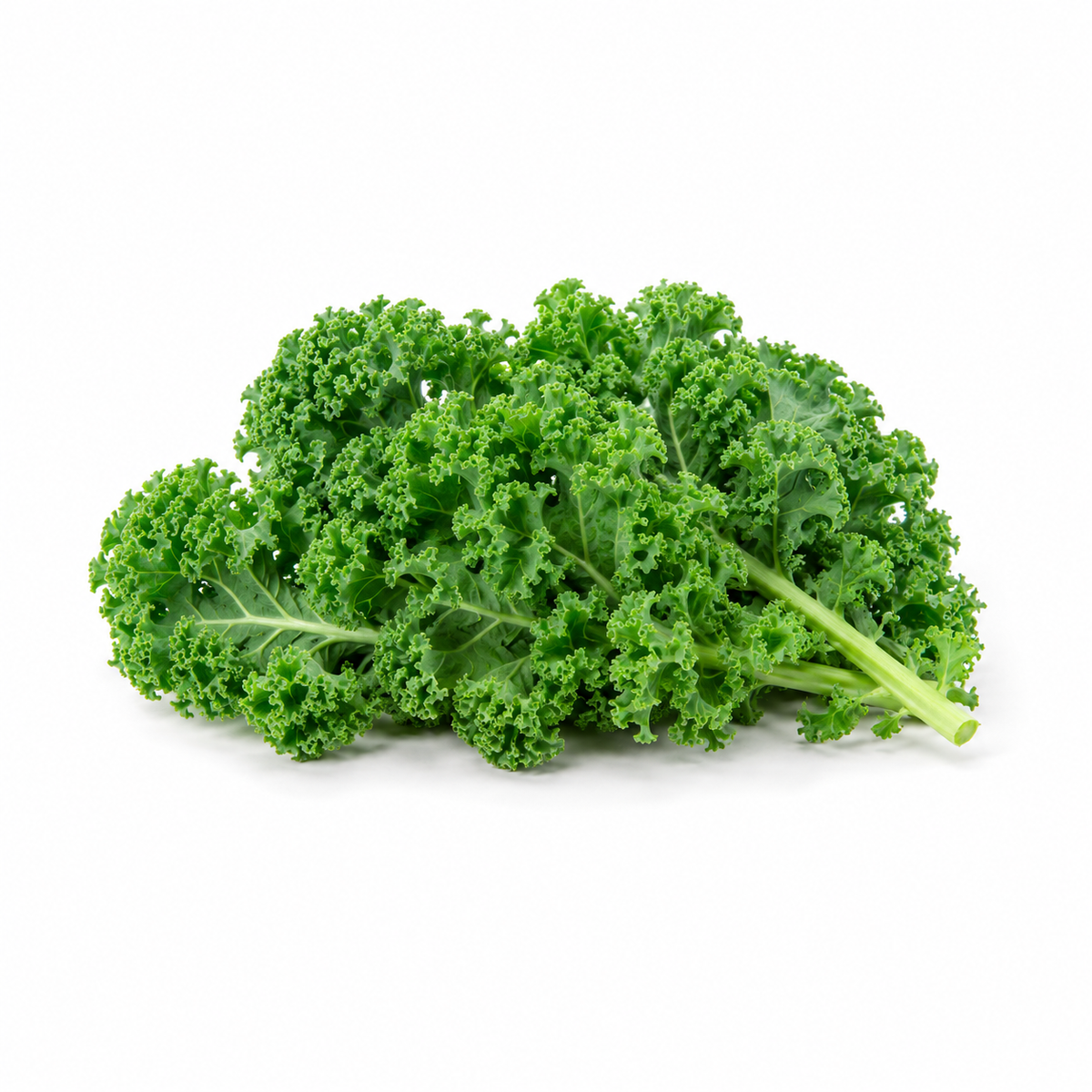 Fresh Kale on white background