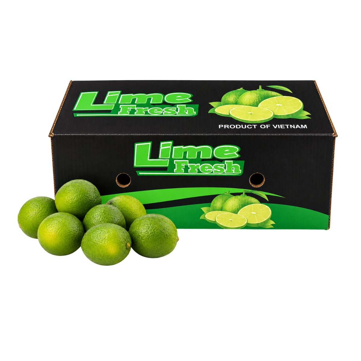 Fresh Green Limes Box