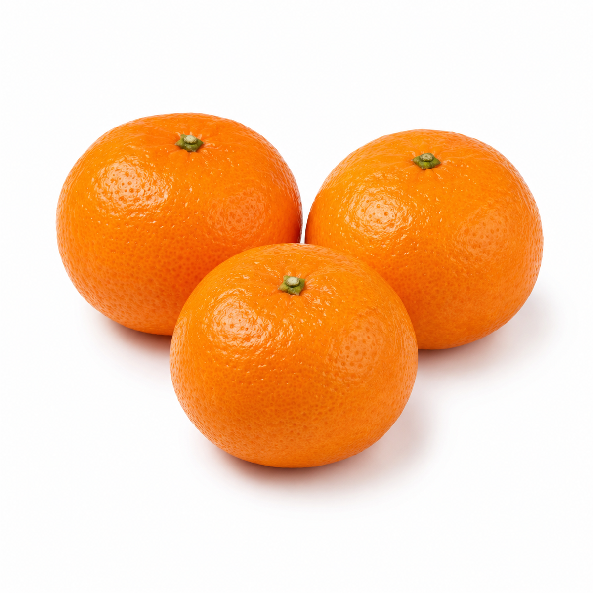 Fresh Mandarins on white background