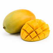 Fresh Mangoes on white background