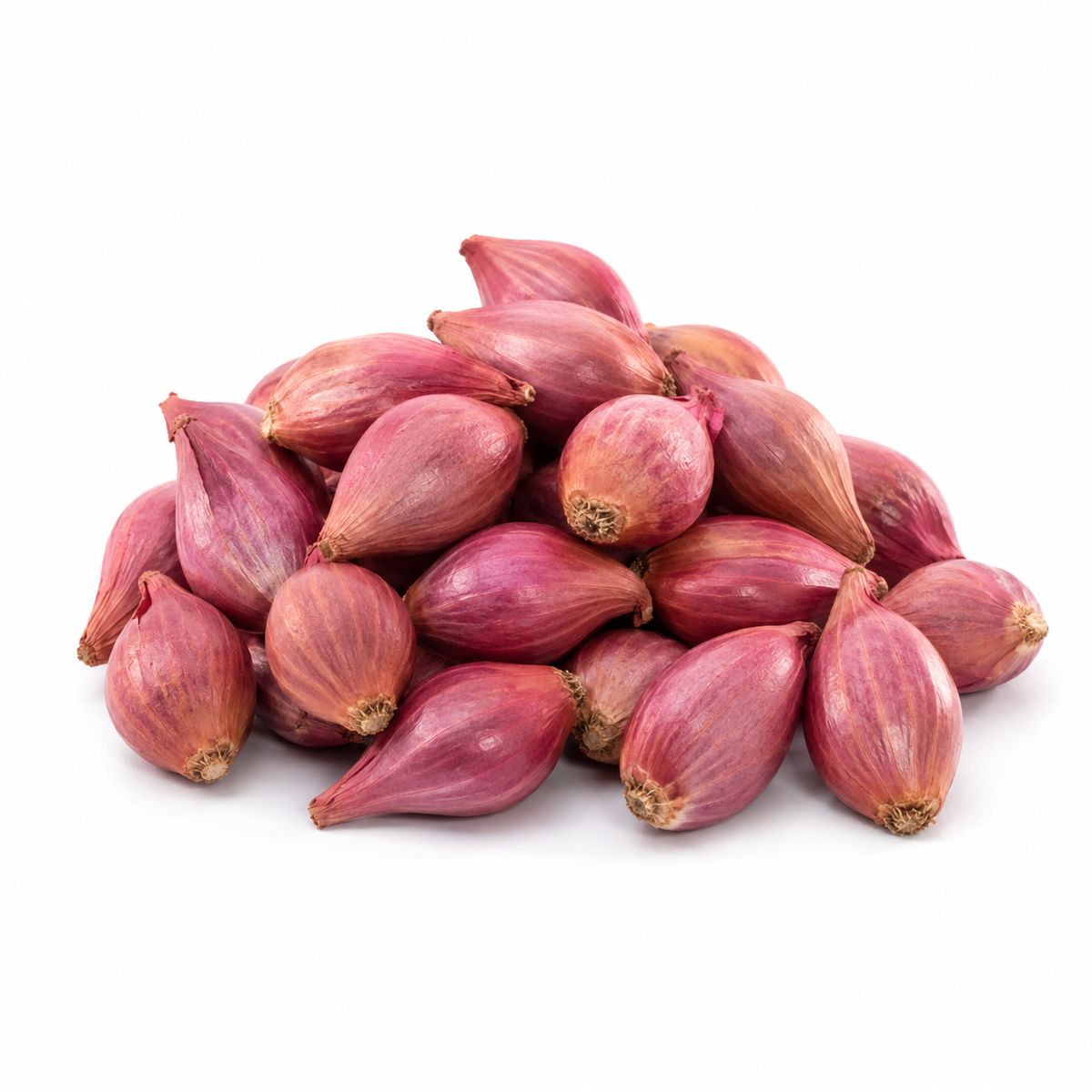 Fresh Onion Shallot on white background