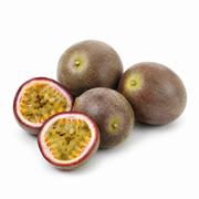 Fresh Passion Fruit on white background