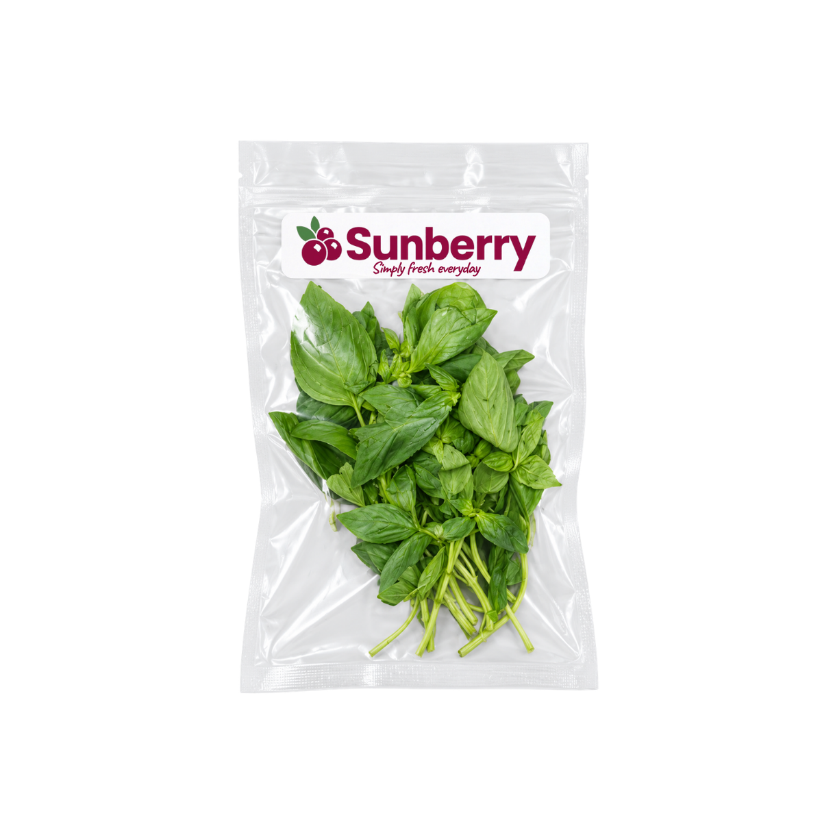 Fresh Sanitized Basil Leaves