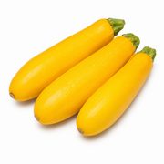 Fresh Yellow Zucchini on white background