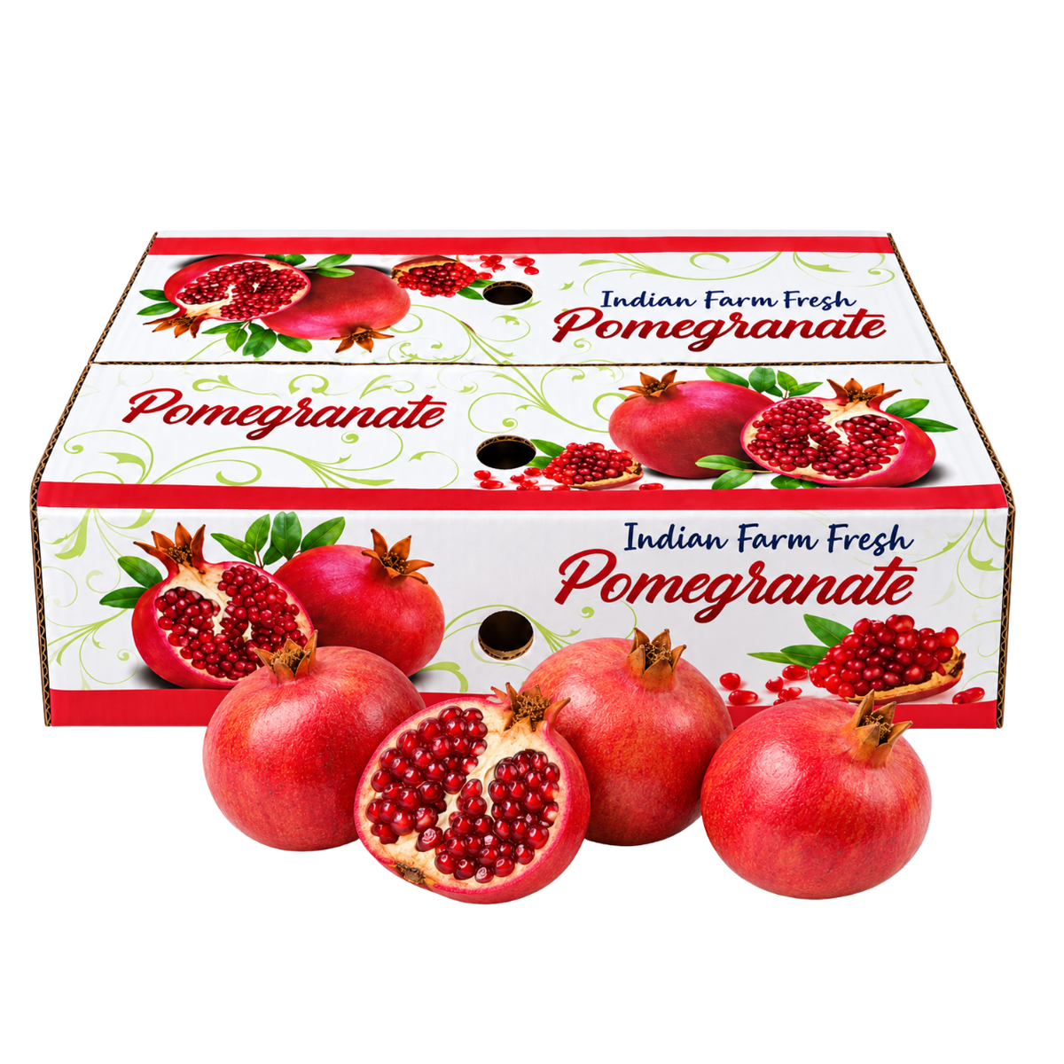 Fresh Pomegranates Box