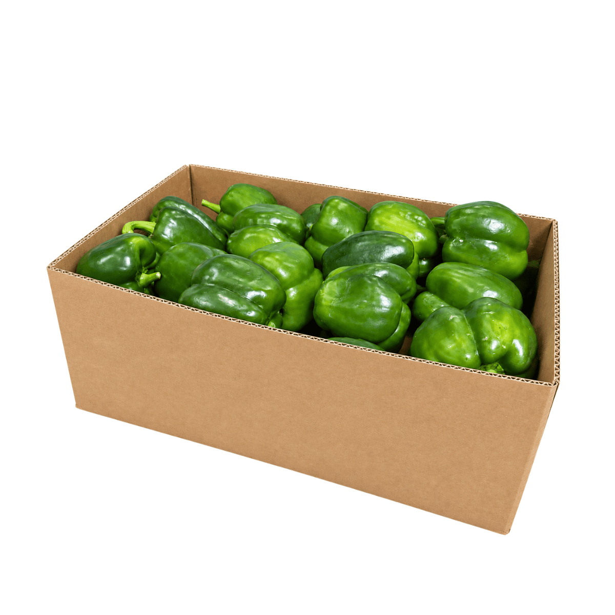 Fresh Green Capsicum Box